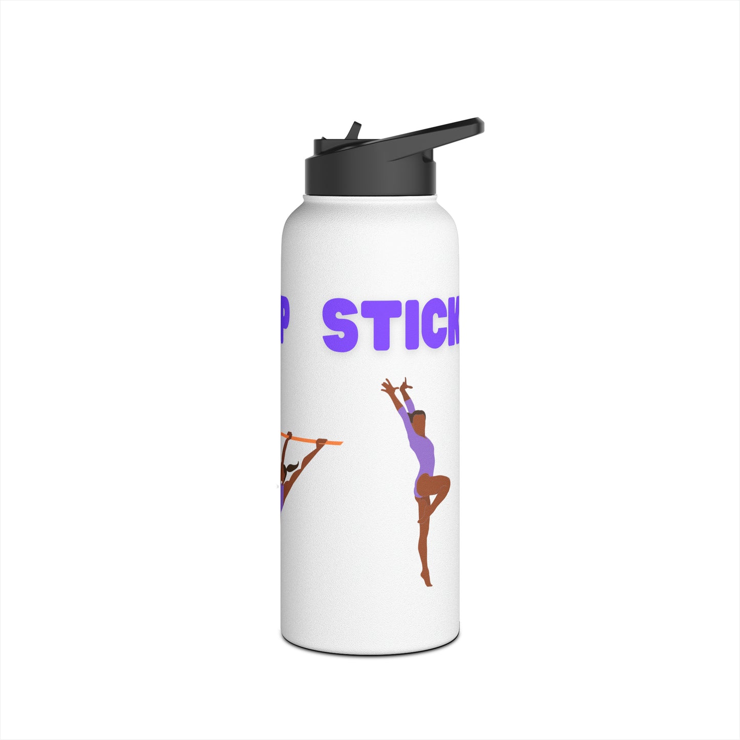 Gymnast (Flip, Kip, Stick) Stainless Steel Water Bottle, Standard Lid