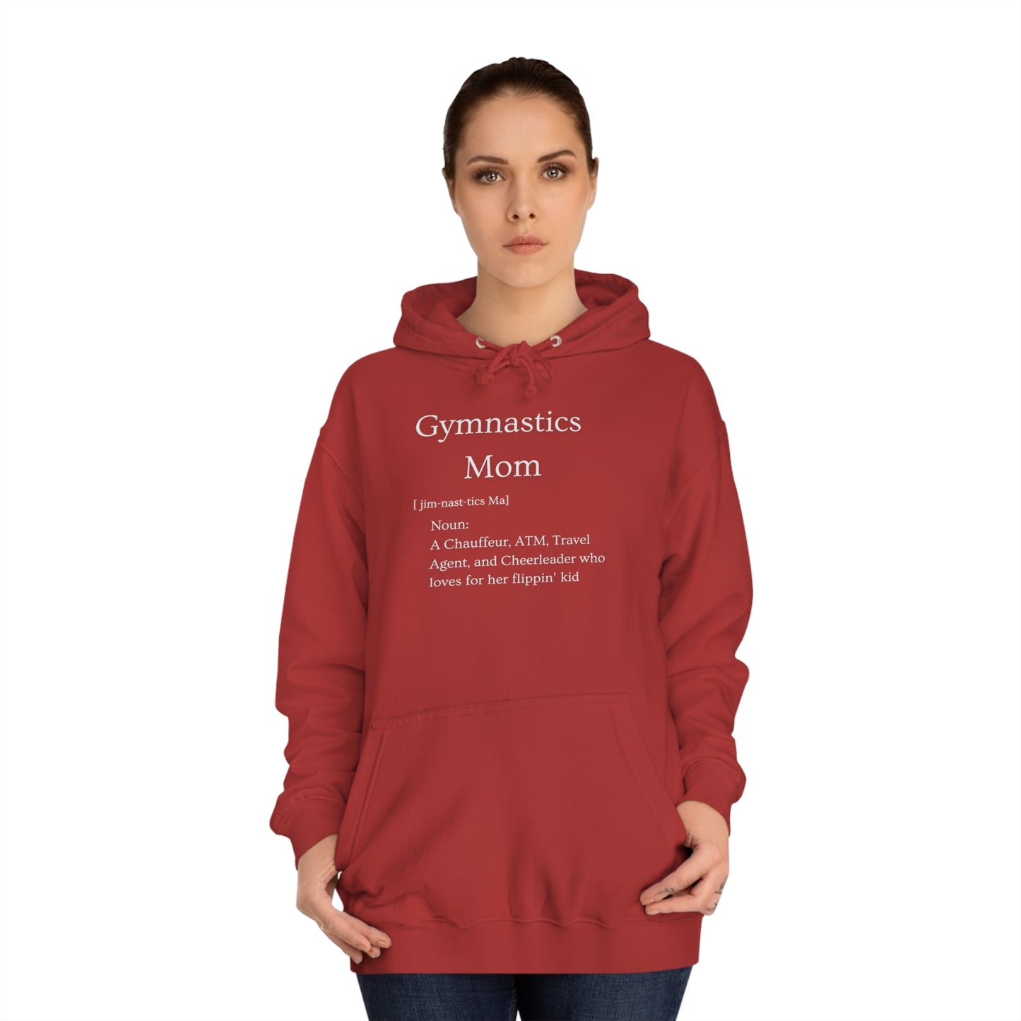 Definition: Mom Unisex College Hoodie