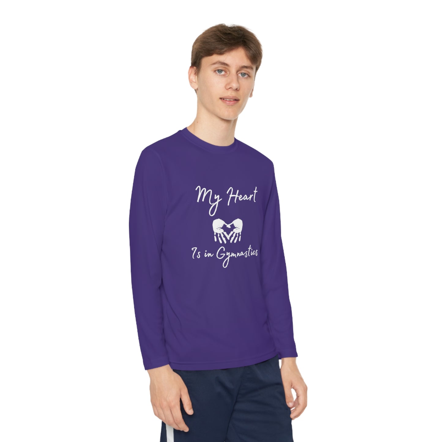 Heart in Gymnastics Youth Long Sleeve Competitor Tee