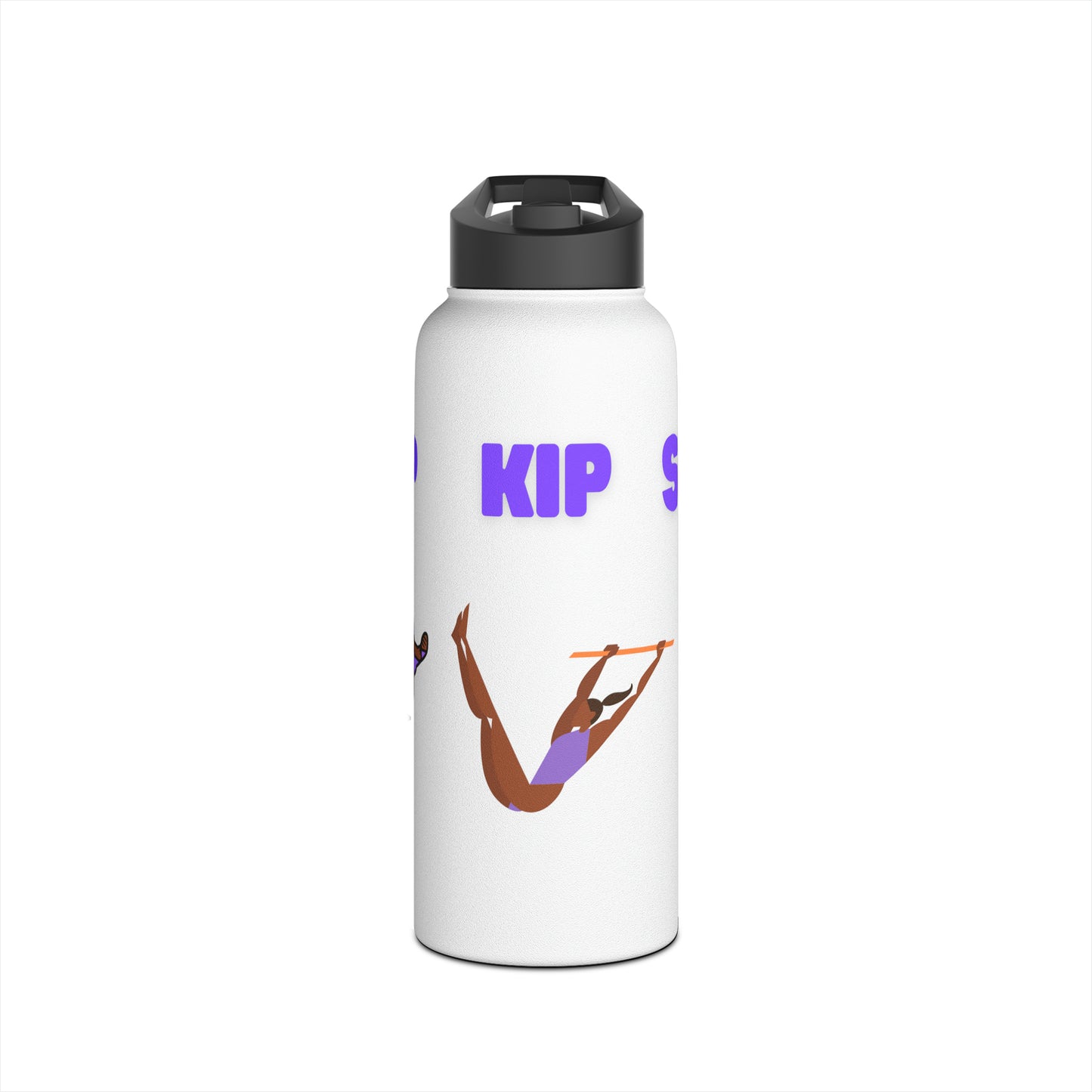 Gymnast (Flip, Kip, Stick) Stainless Steel Water Bottle, Standard Lid