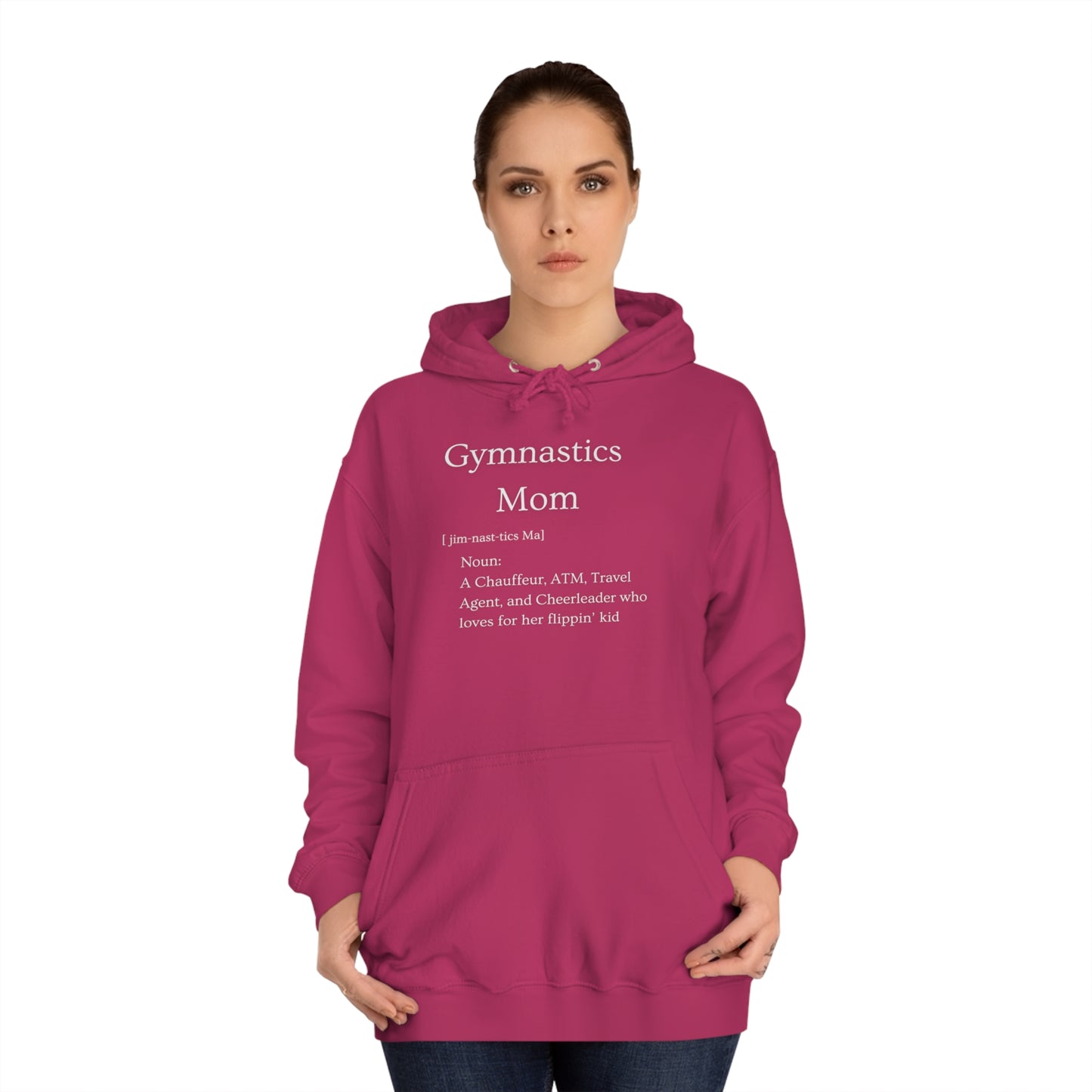Definition: Mom Unisex College Hoodie