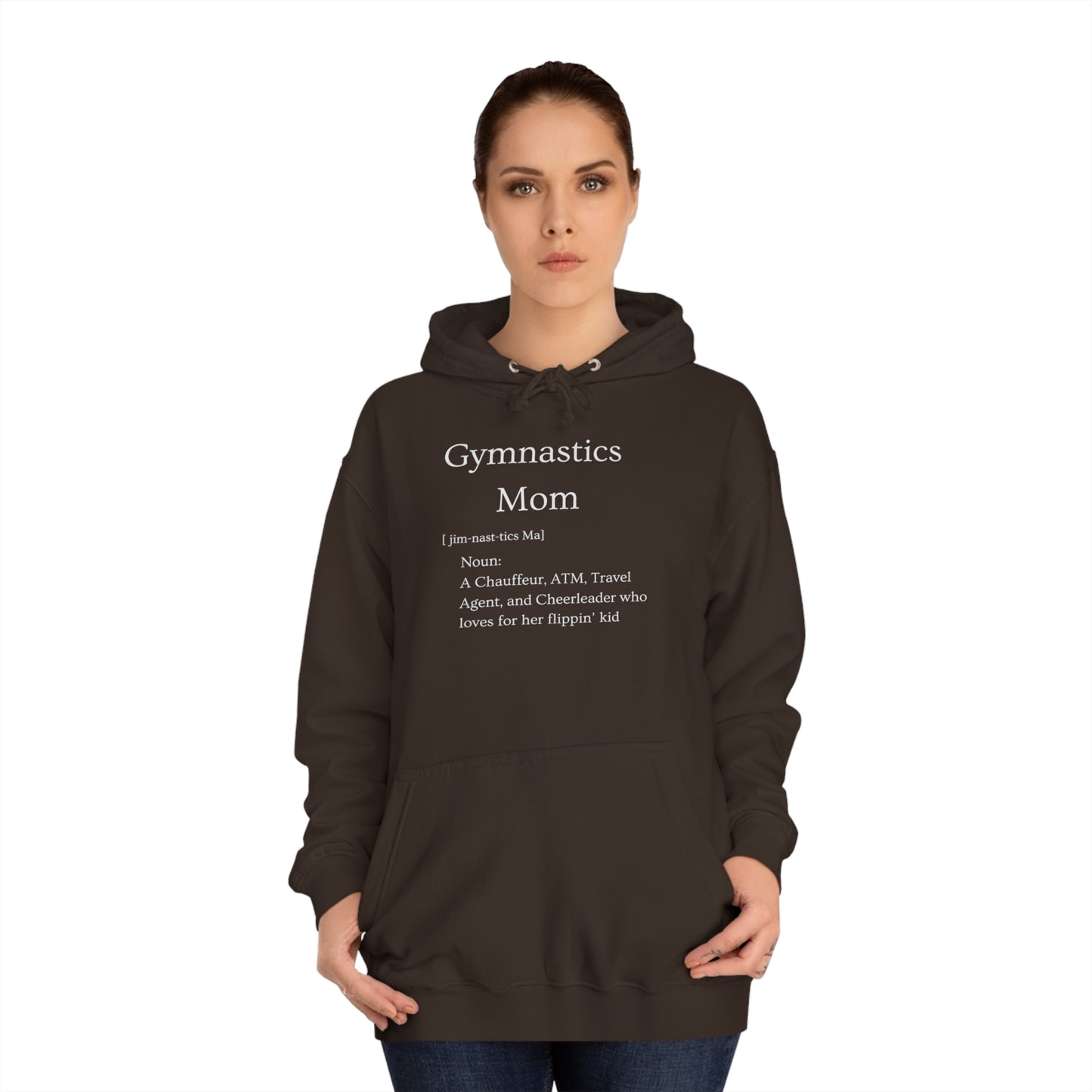 Definition: Mom Unisex College Hoodie