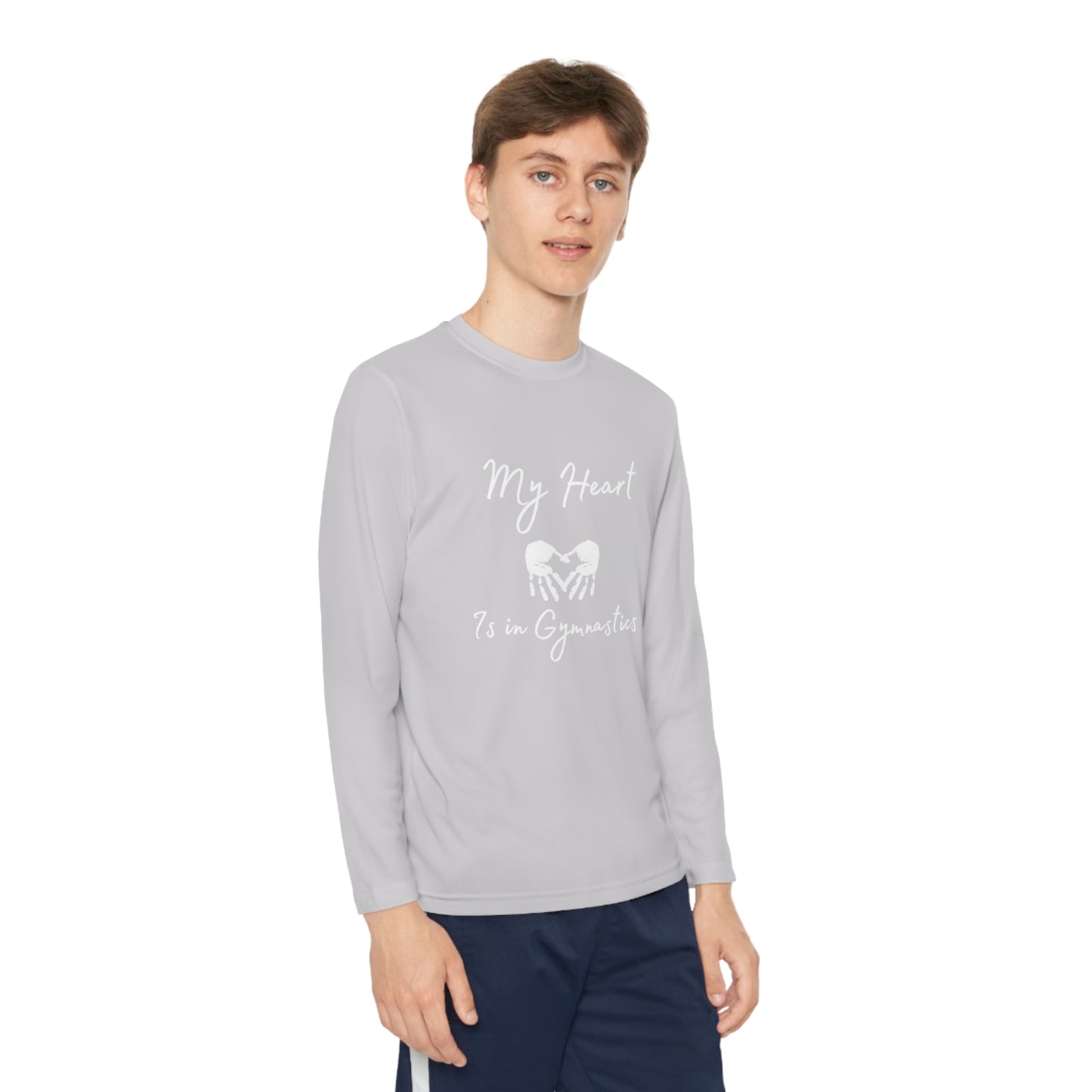 Heart in Gymnastics Youth Long Sleeve Competitor Tee