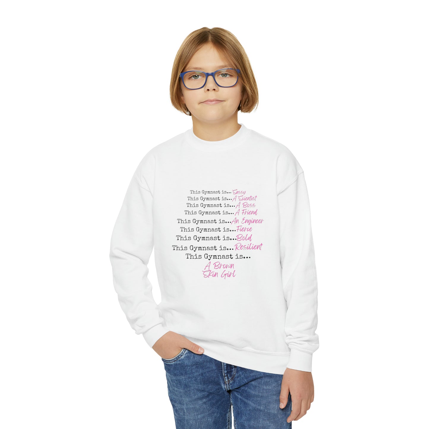 This Gymnast is Youth Crewneck Sweatshirt
