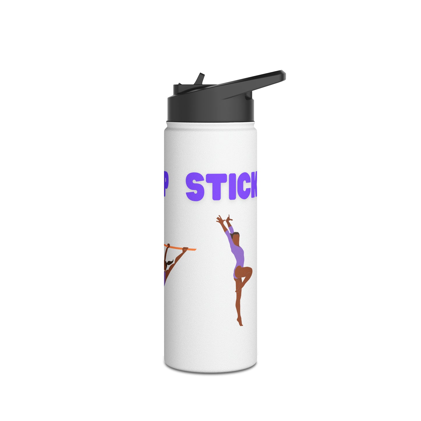 Gymnast (Flip, Kip, Stick) Stainless Steel Water Bottle, Standard Lid