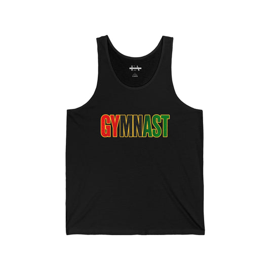 Gymnast  (Pan-African Colors) Unisex Jersey Tank - Adult/Teen