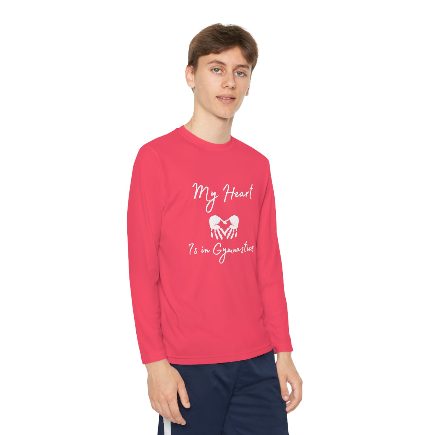 Heart in Gymnastics Youth Long Sleeve Competitor Tee