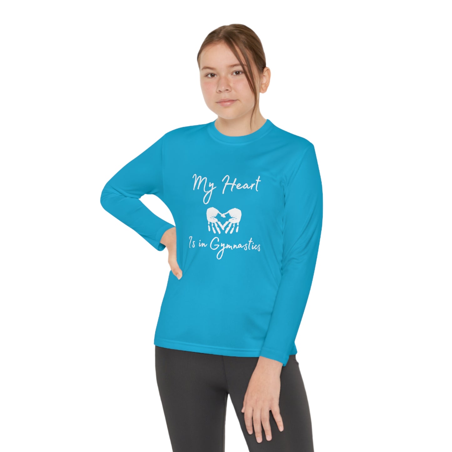 Heart in Gymnastics Youth Long Sleeve Competitor Tee
