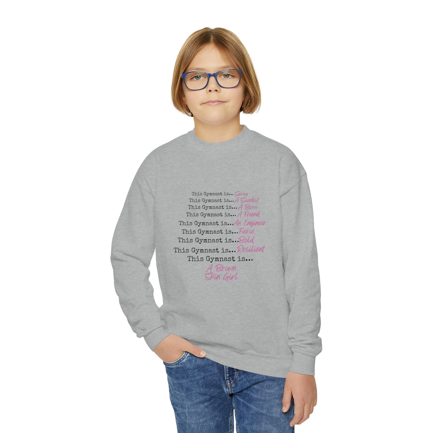 This Gymnast is Youth Crewneck Sweatshirt