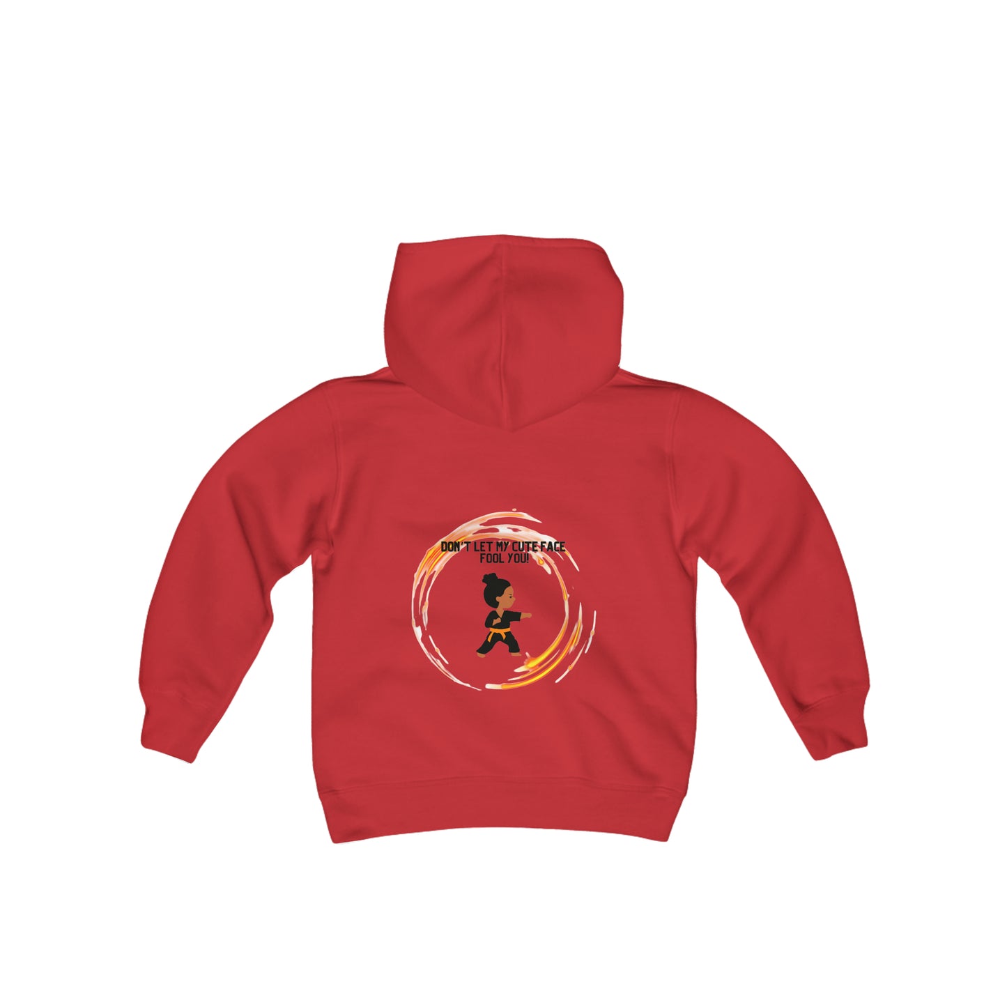 Youth Cute Karate Heavy Blend Hooded Sweatshirt