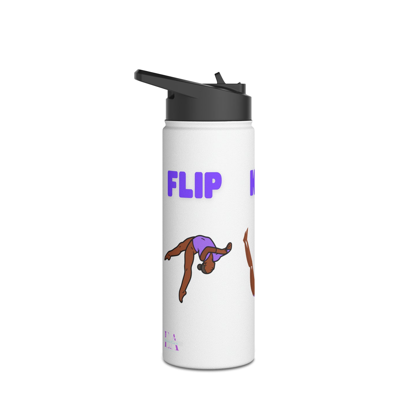 Gymnast (Flip, Kip, Stick) Stainless Steel Water Bottle, Standard Lid
