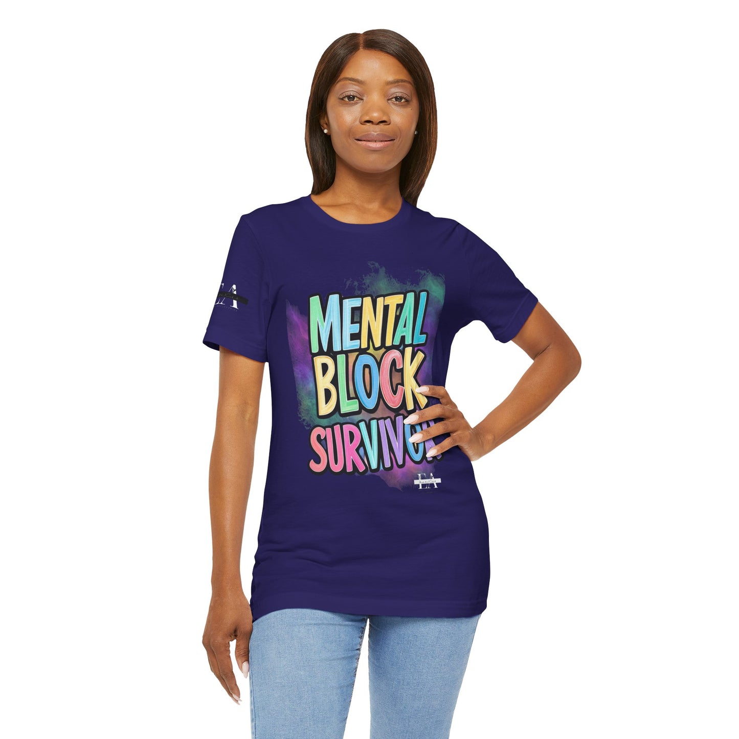 Mental Block Survivor Adult/Teen T-Shirt