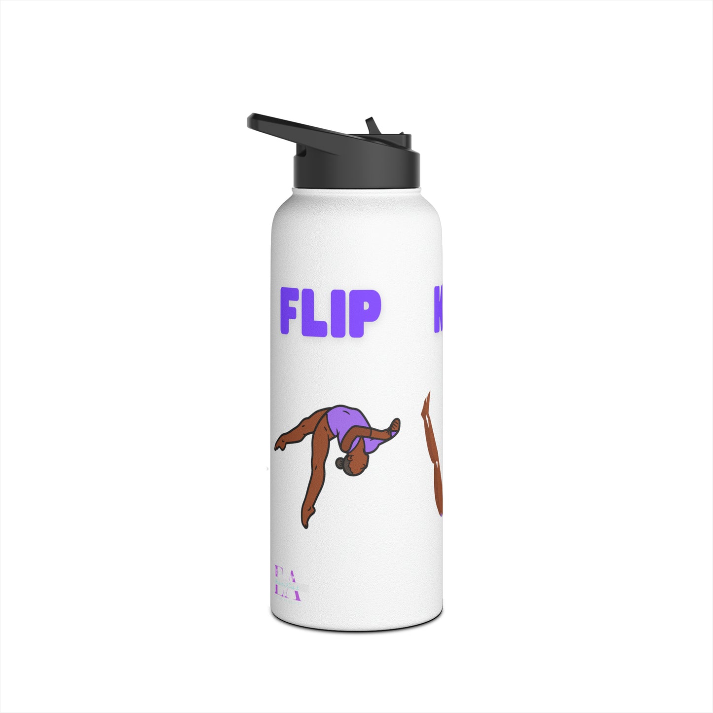 Gymnast (Flip, Kip, Stick) Stainless Steel Water Bottle, Standard Lid