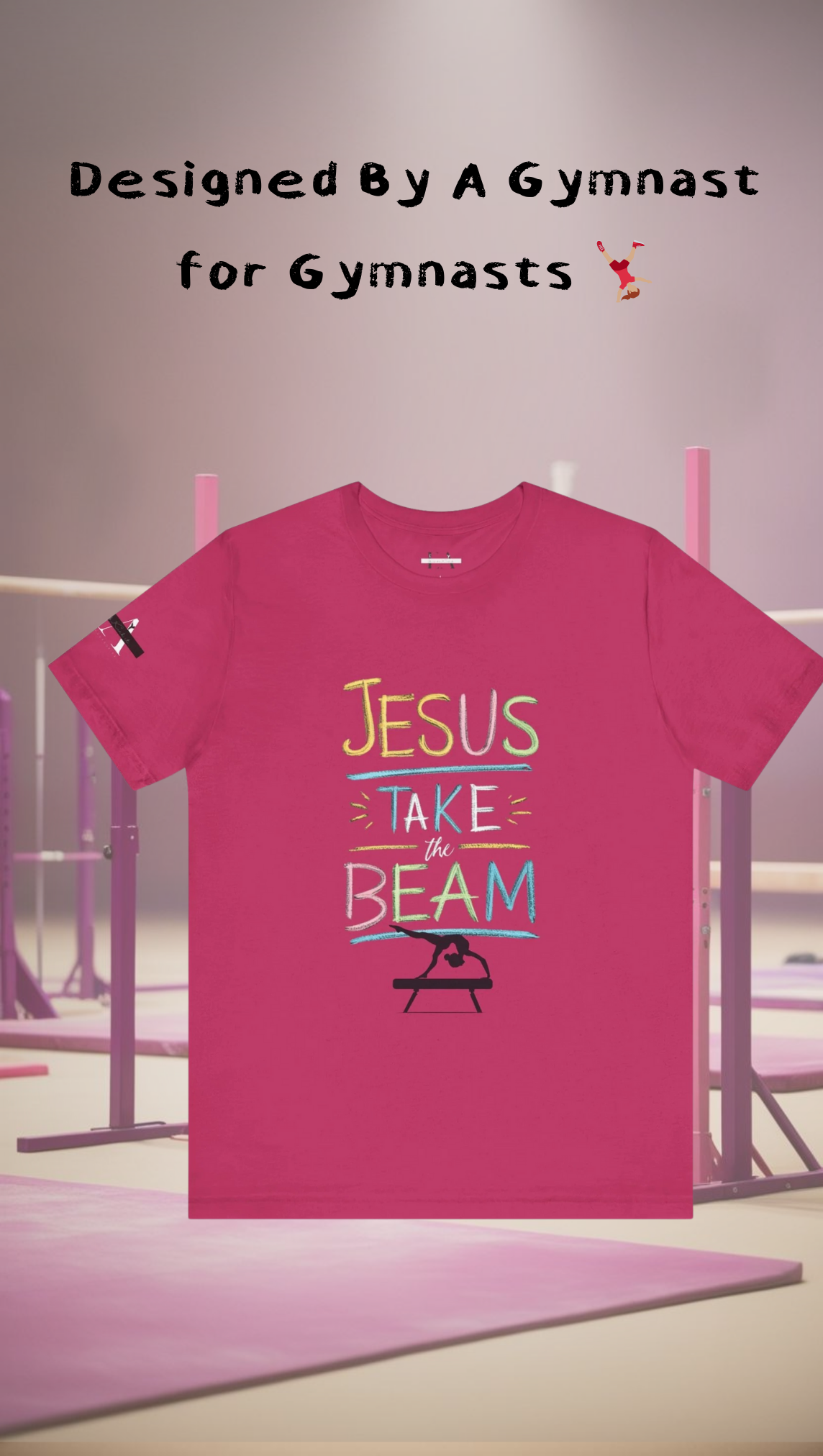 Look Ma, No Hands (Gymnast Aerial )Unisex Jersey Short Sleeve Tee