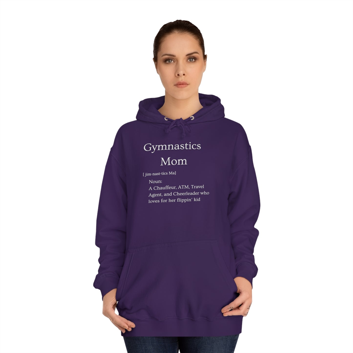 Definition: Mom Unisex College Hoodie