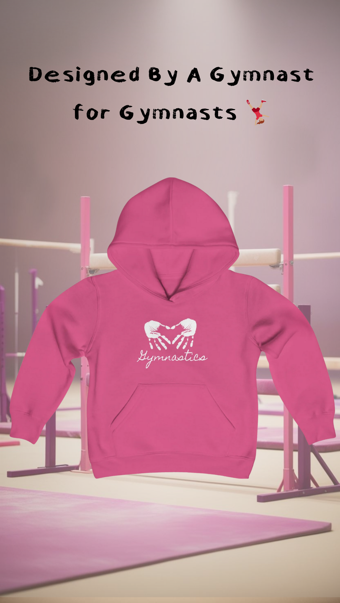 Youth Chalk Lit Gymnast Heavy Blend Hooded Sweatshirt