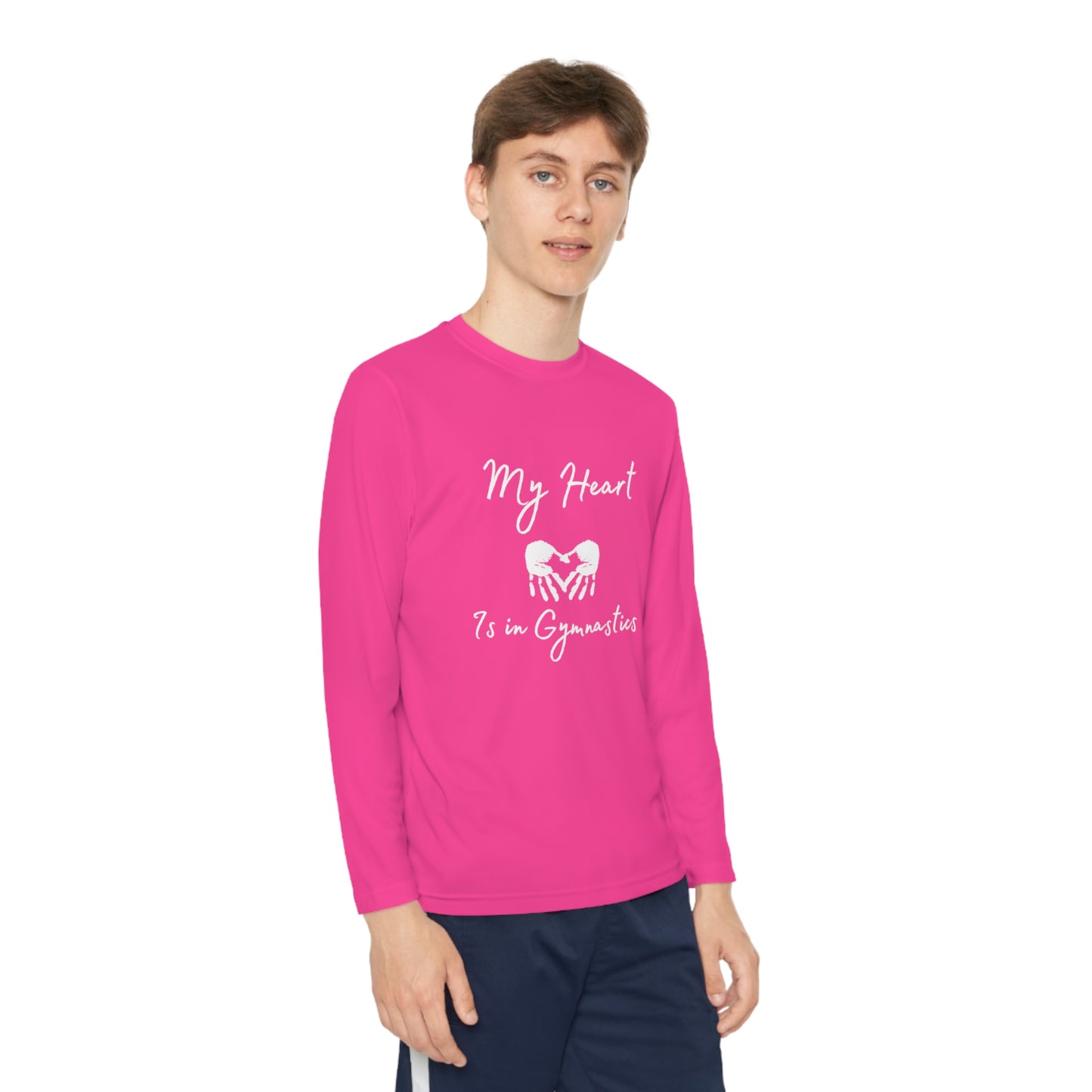 Heart in Gymnastics Youth Long Sleeve Competitor Tee