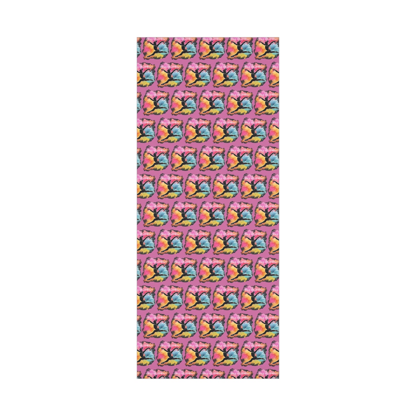 Chalk-Lit Gymnast Gift Wrap Papers