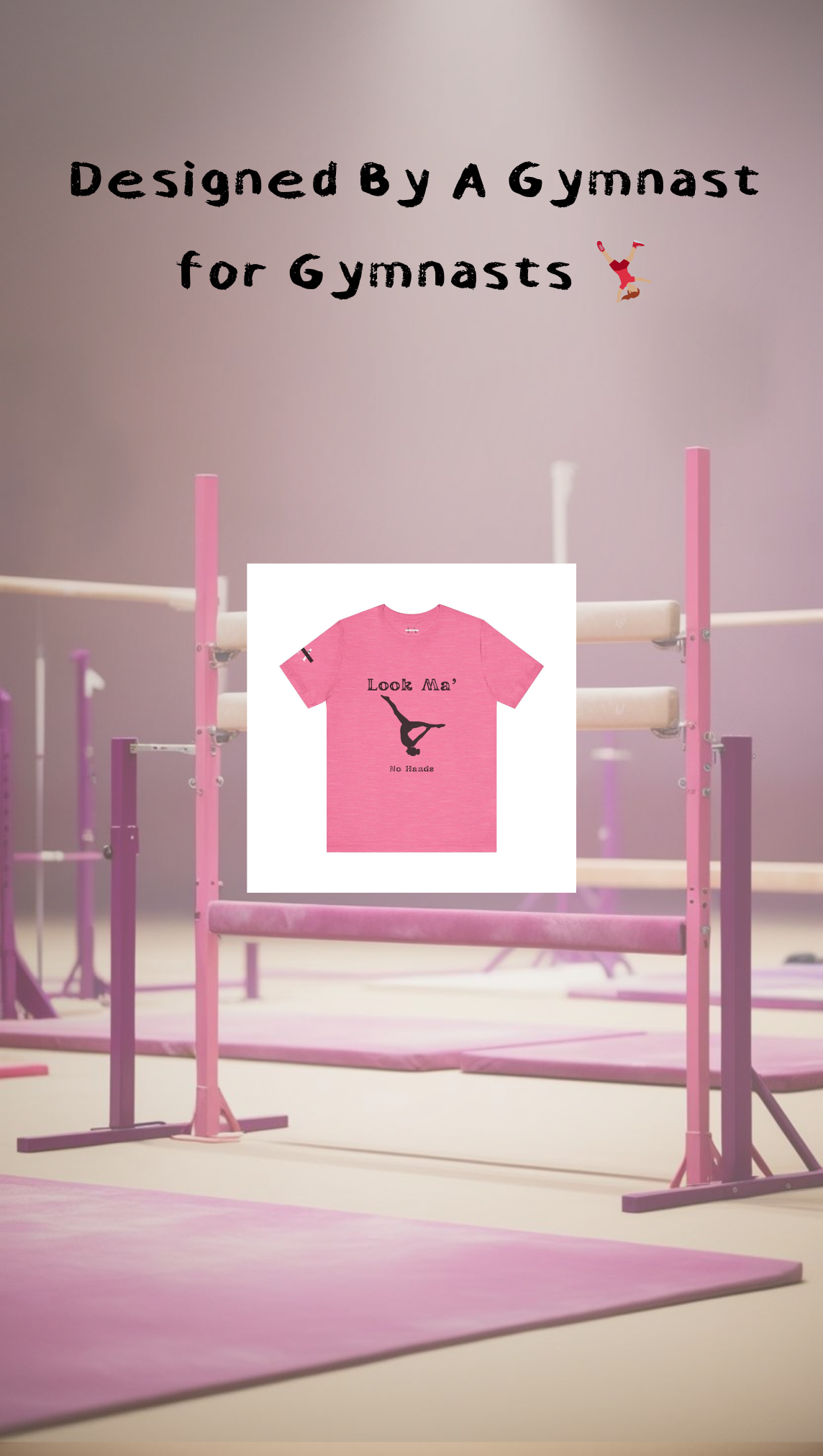 Look Ma, No Hands (Gymnast Aerial )Unisex Jersey Short Sleeve Tee