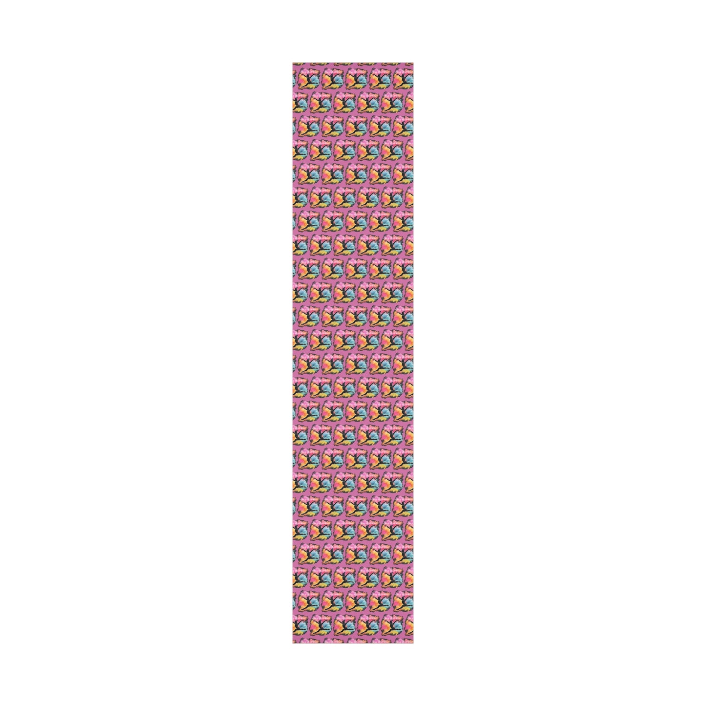 Chalk-Lit Gymnast Gift Wrap Papers
