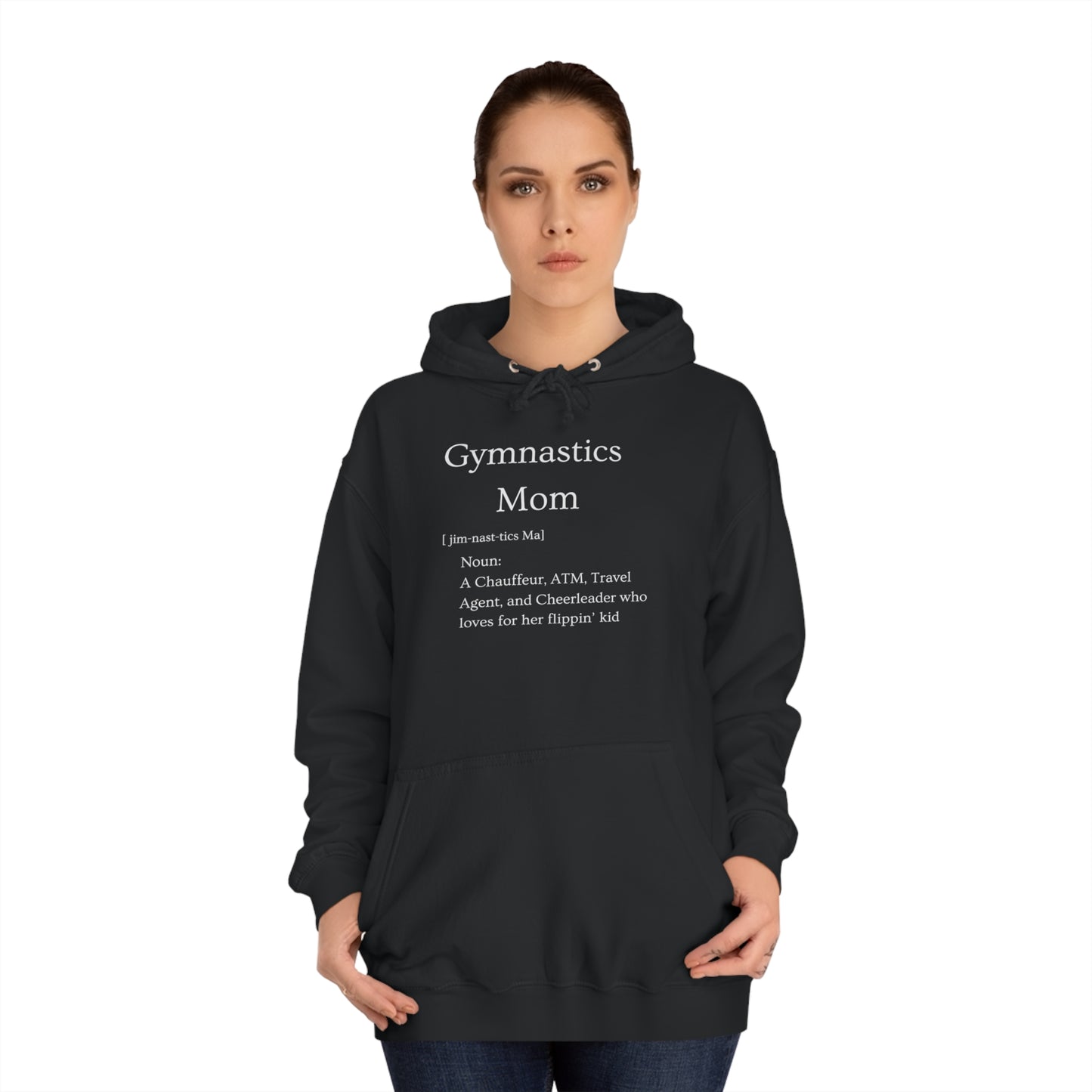 Definition: Mom Unisex College Hoodie