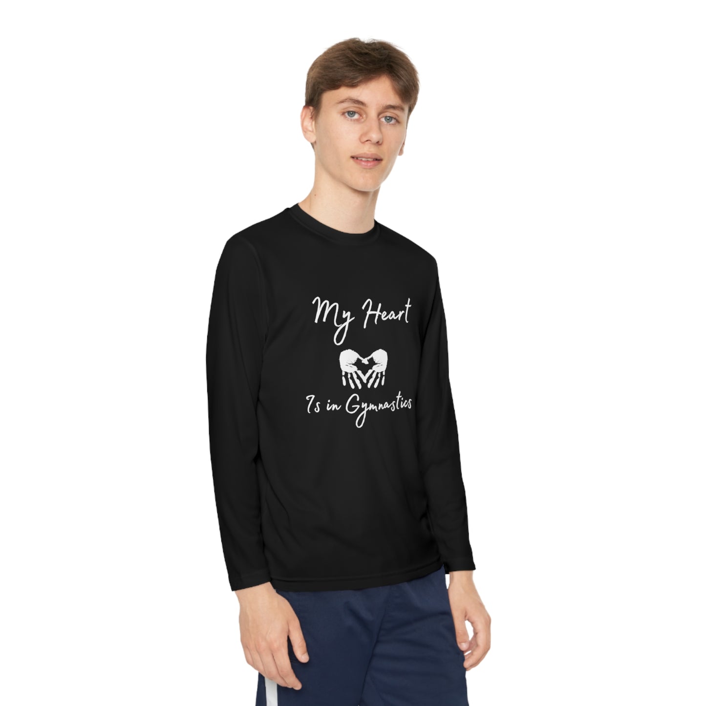 Heart in Gymnastics Youth Long Sleeve Competitor Tee