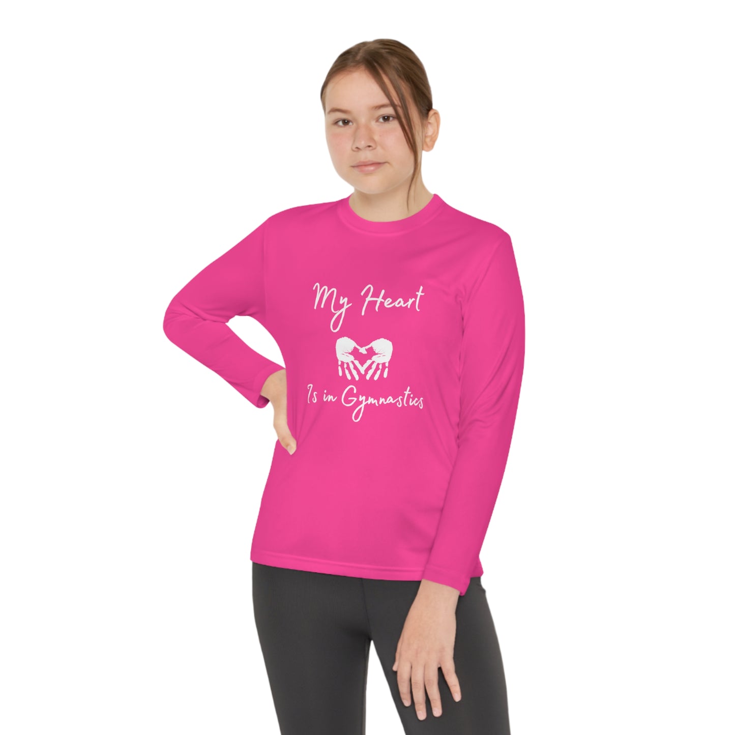 Heart in Gymnastics Youth Long Sleeve Competitor Tee