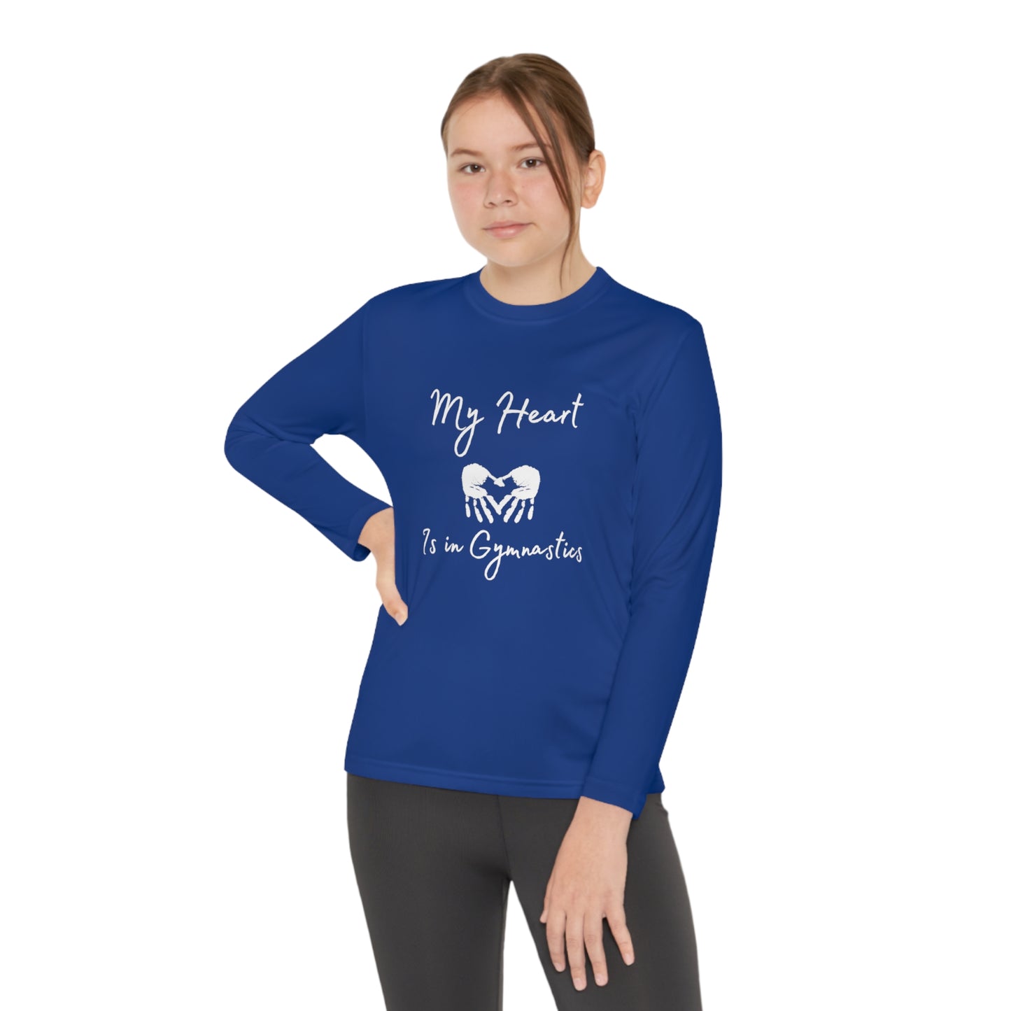 Heart in Gymnastics Youth Long Sleeve Competitor Tee