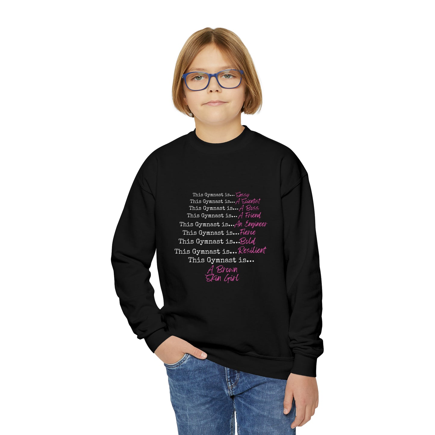 This Gymnast is Youth Crewneck Sweatshirt