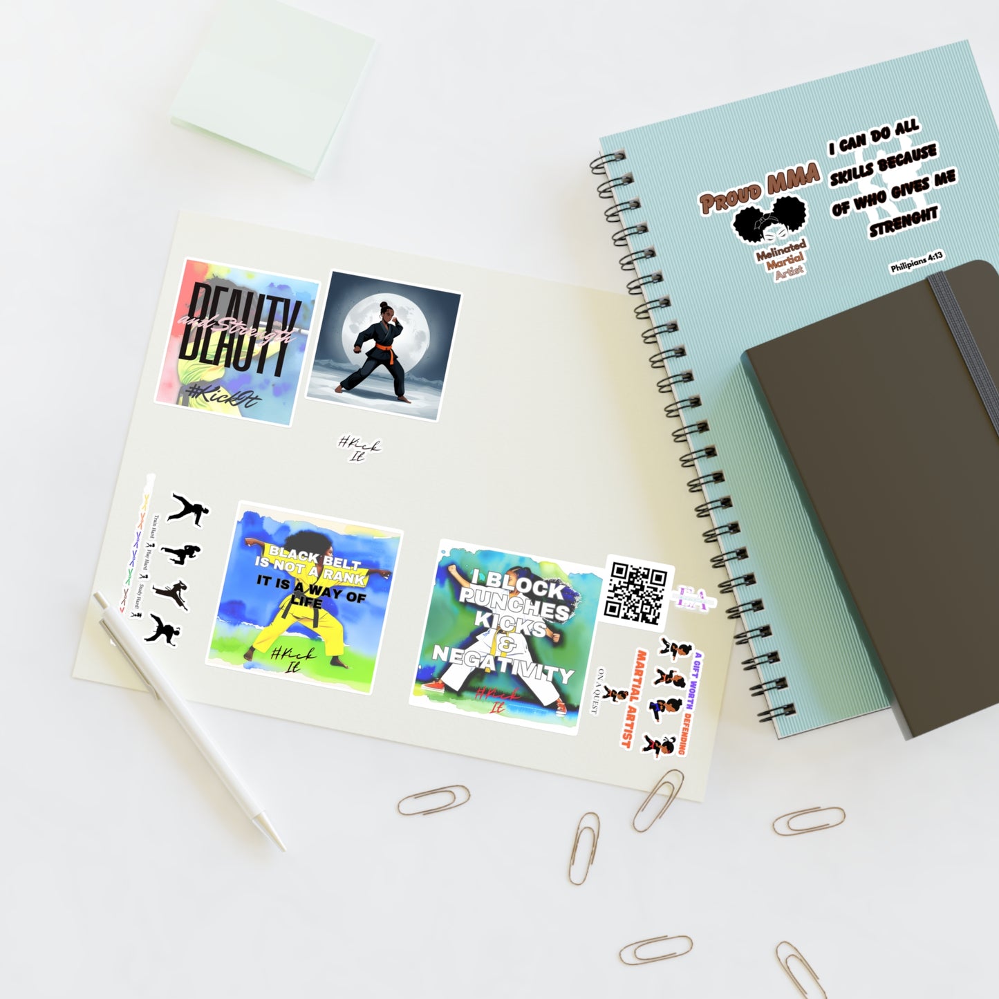 E & A Karate Sticker Sheets