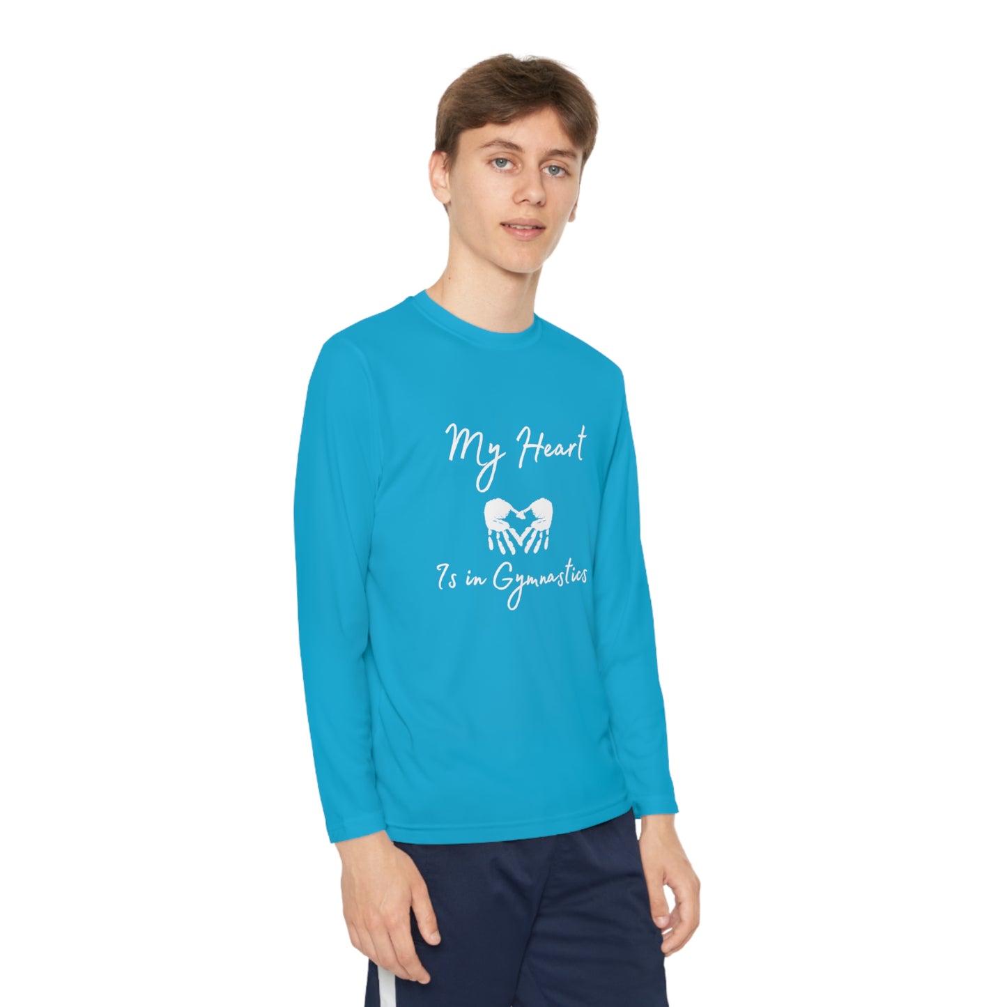 Heart in Gymnastics Youth Long Sleeve Competitor Tee