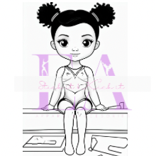 Gymnast Coloring & Activity Book
