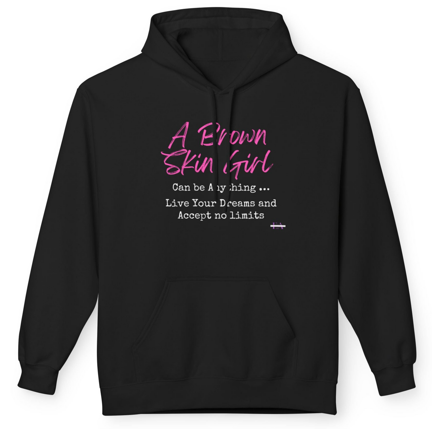 Brown Skin Girl Can Be Anything Heavy Blend Hooded Sweatshirt