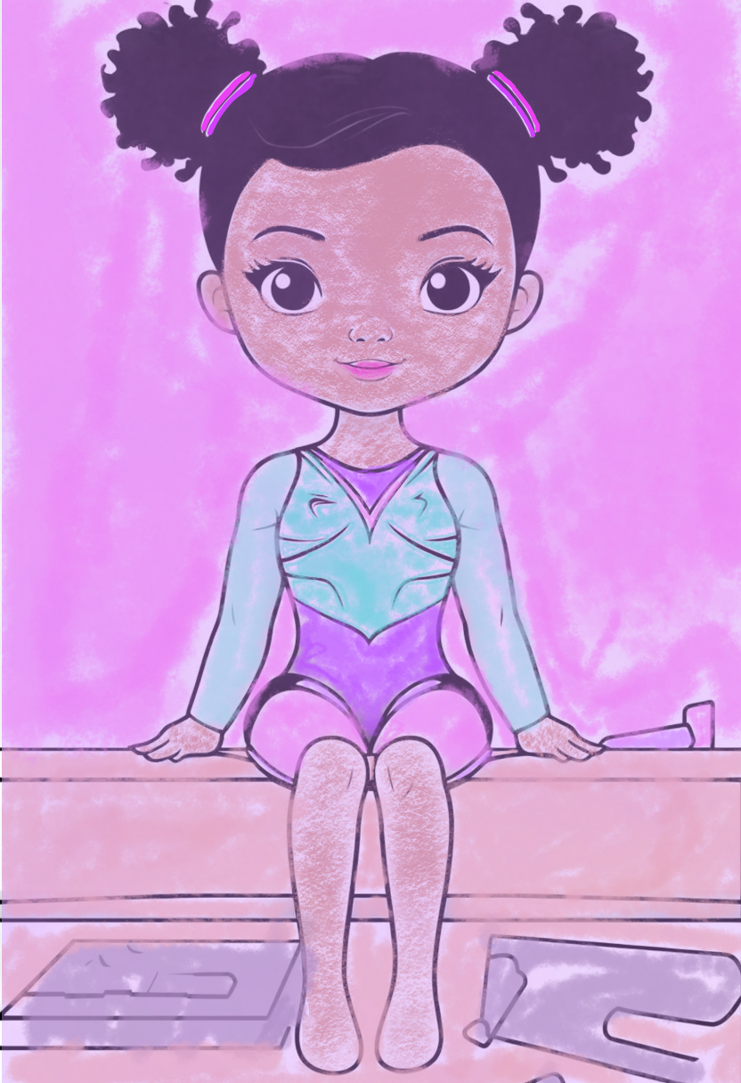 Gymnast Coloring & Activity Book