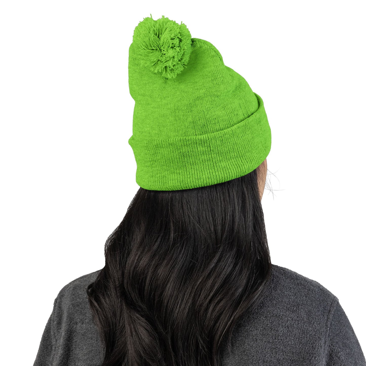 Embroidered 'Martial Artist' Pom-Pom Knit Cap — Custom Name Beanie