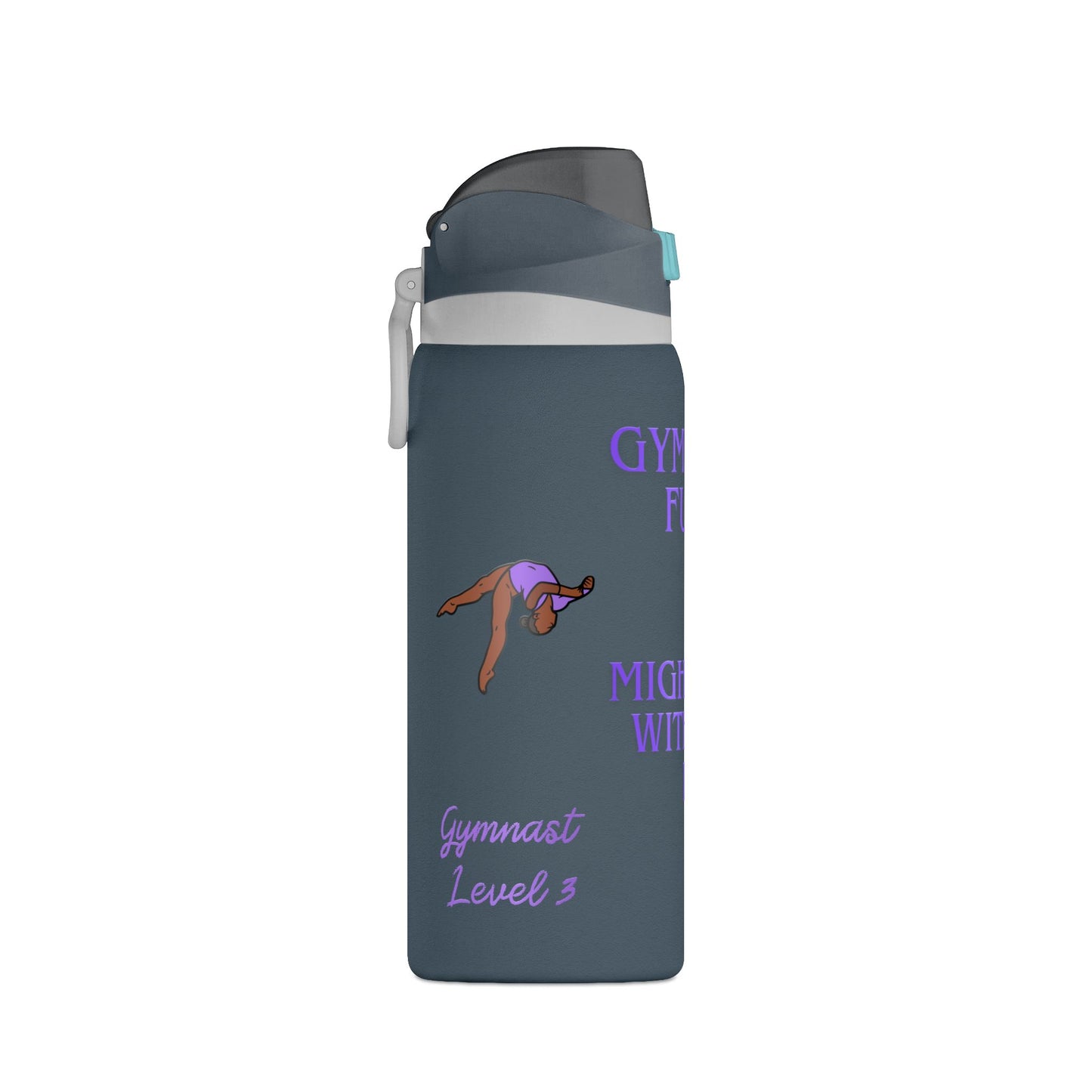 Gymnast Fuel 32oz Insulated Personalized Water Bottle — “Might Flip Without It”- Summer 2026
