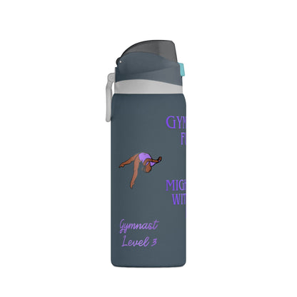Gymnast Fuel 32oz Insulated Personalized Water Bottle — “Might Flip Without It”- Summer 2026