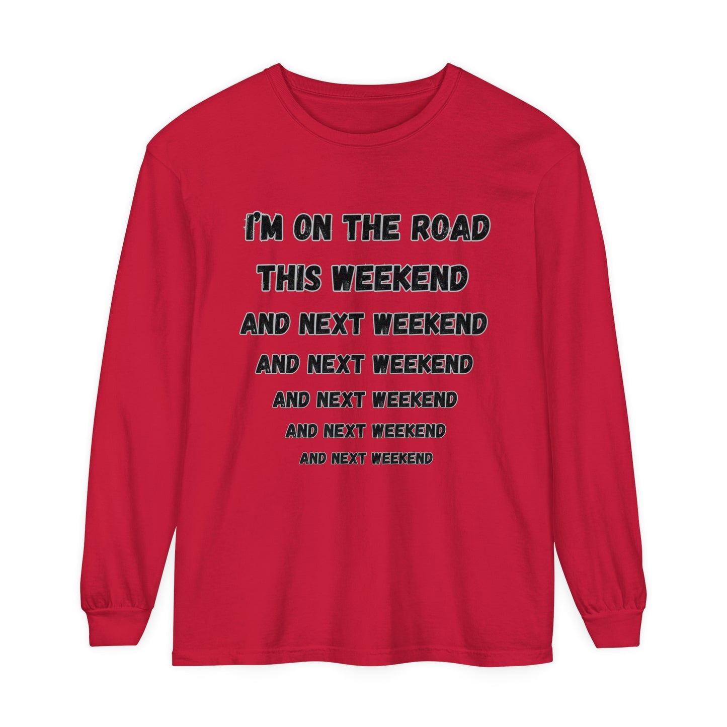 On The Road Unisex Garment-dyed Long Sleeve T-Shirt