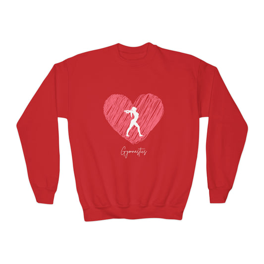 Love Gymnastics Youth Crewneck Sweatshirt