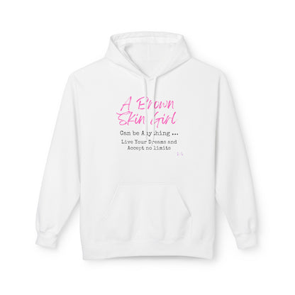 Brown Skin Girl Can Be Anything Heavy Blend Hooded Sweatshirt