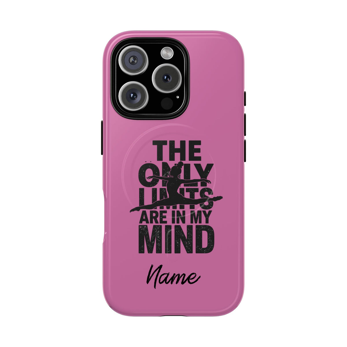 Tough Magnetic Phone Case (iPhone 18 Pro Max- iPhone 15) — “The Only Limits Are In My Mind” Motivational Design