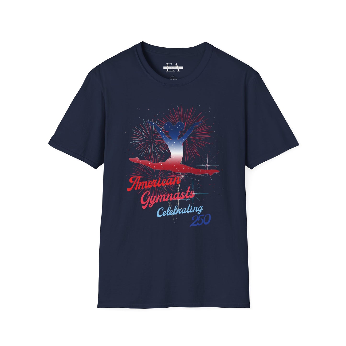Softstyle T-Shirt — American Gymnast Celebrating 250 (Patriotic)