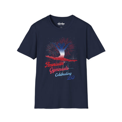 Softstyle T-Shirt — American Gymnast Celebrating 250 (Patriotic)