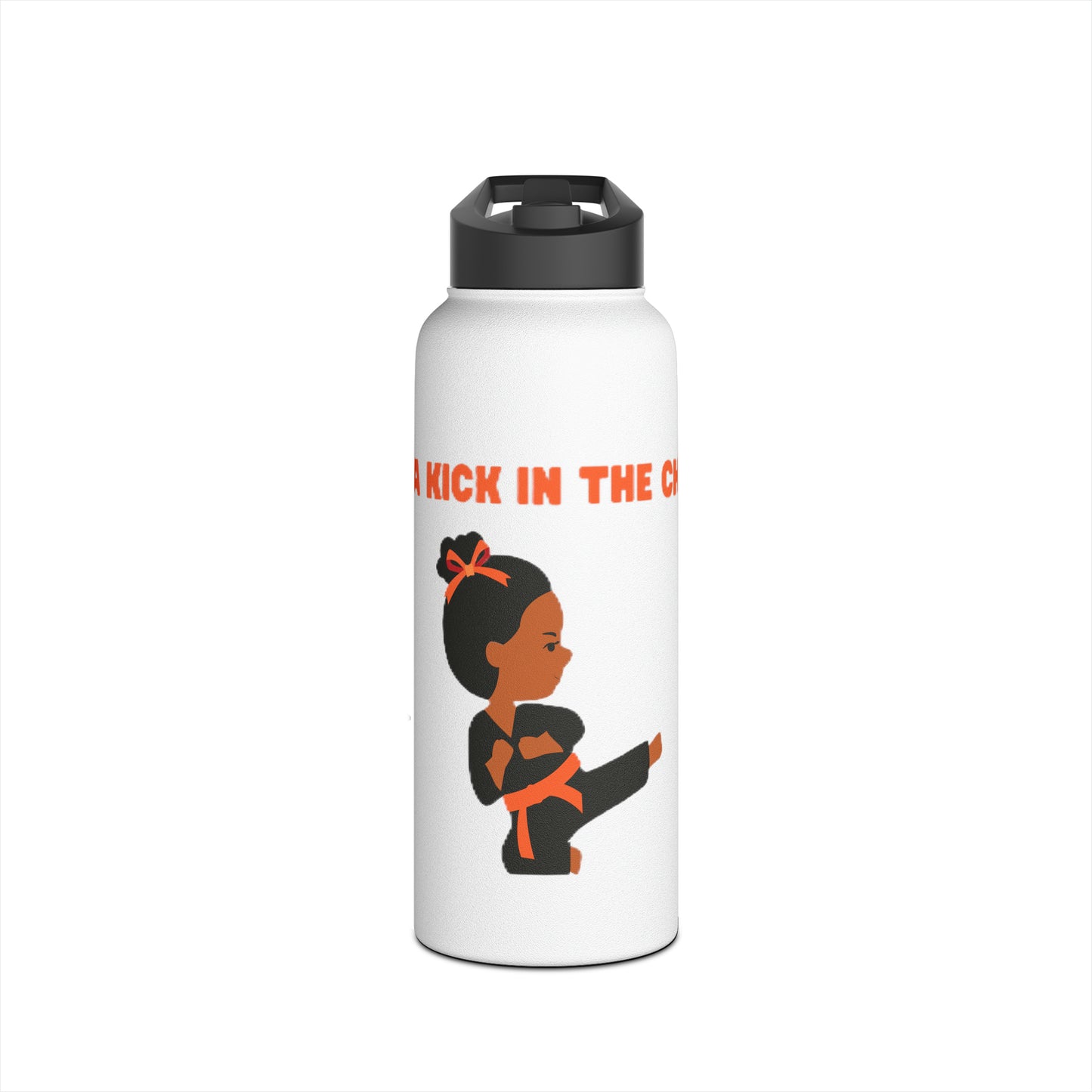 Keep a Kick  Stainless Steel Water Bottle, Standard Lid