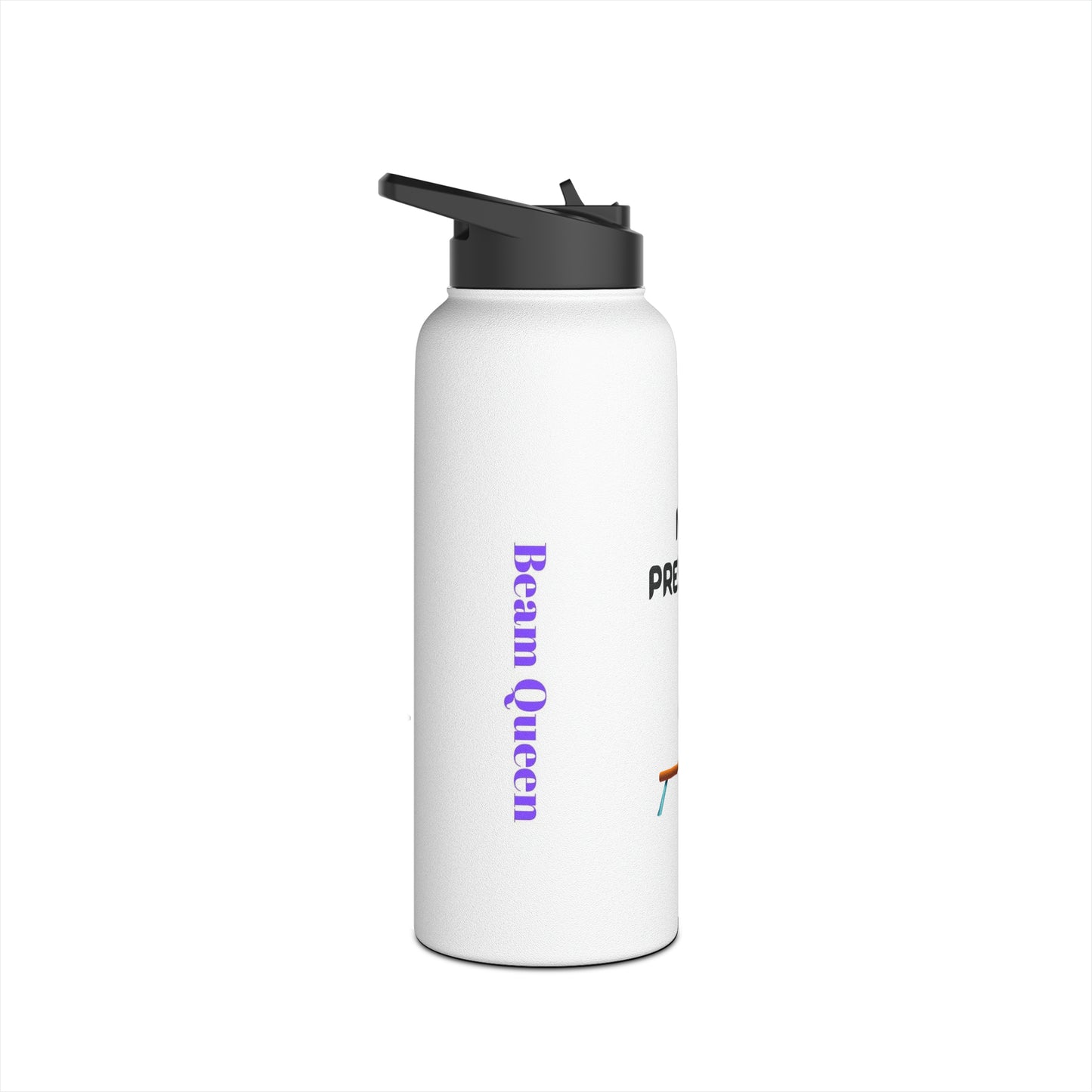 No Pressure (Beam Queen) Stainless Steel Water Bottle, Standard Lid