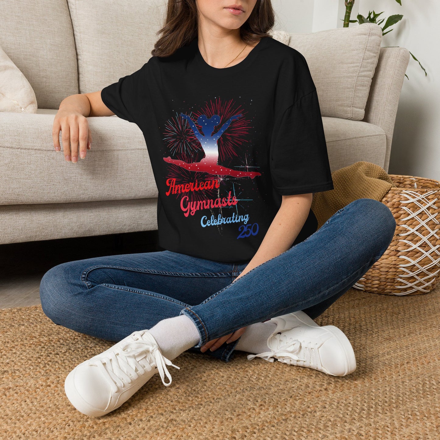 Softstyle T-Shirt — American Gymnast Celebrating 250 (Patriotic)