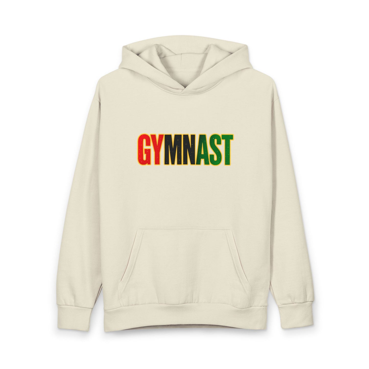 Gymnast Hoodie — Retro Rasta Gradient Gymnastics Pullover (Adult/Teen)
