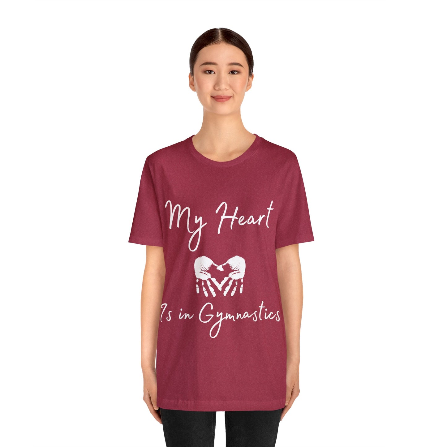 My Heart Gymnastics Unisex Jersey Short Sleeve Tee