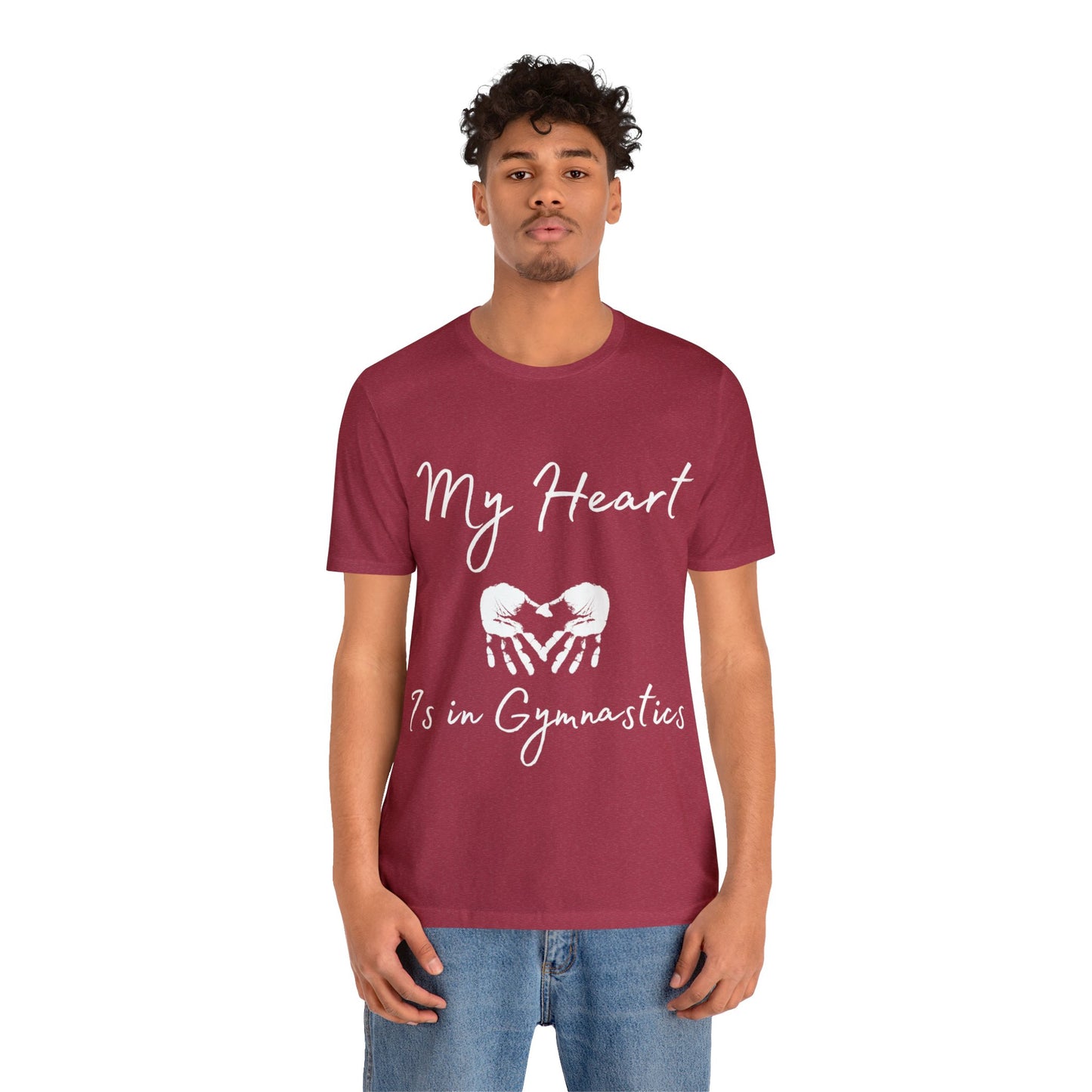 My Heart Gymnastics Unisex Jersey Short Sleeve Tee