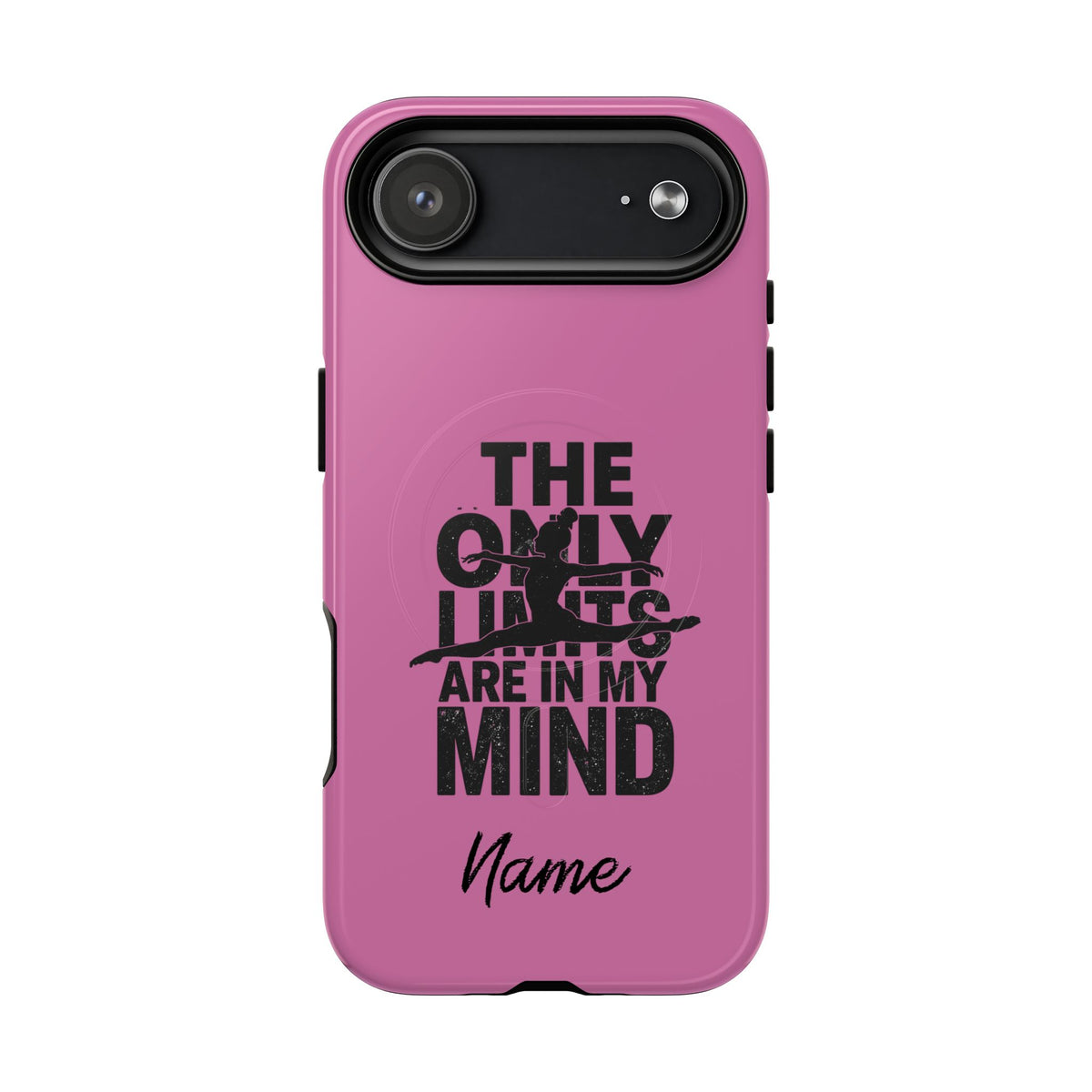 Tough Magnetic Phone Case (iPhone 18 Pro Max- iPhone 15) — “The Only Limits Are In My Mind” Motivational Design